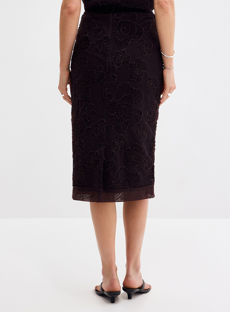 Daysee chocolate floral tulle skirt product image 3