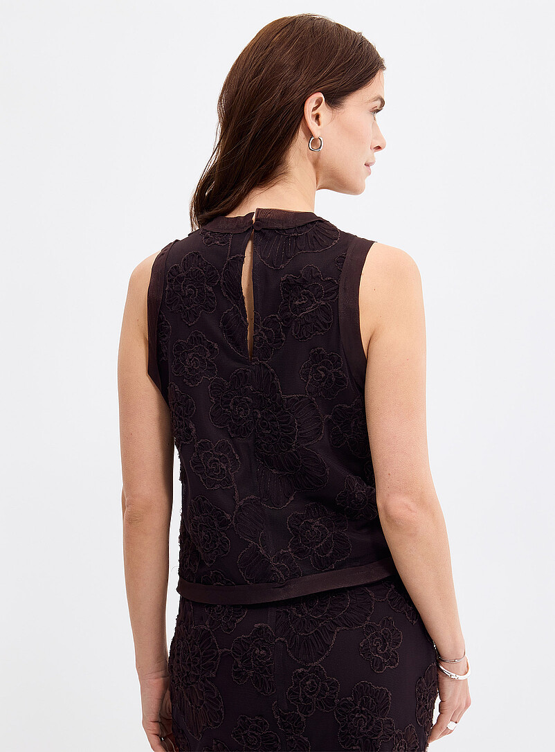 Daysee chocolate floral tulle cami product image 3