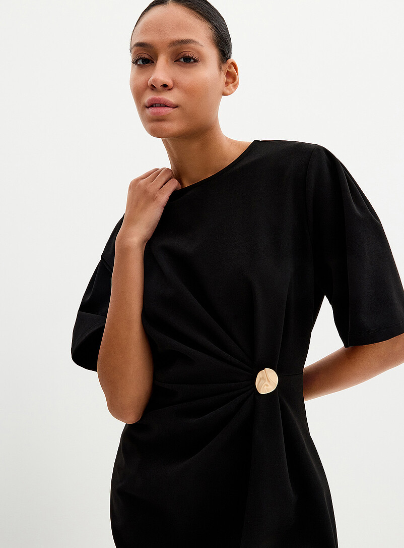 Liana draped waist midi dress product image 2