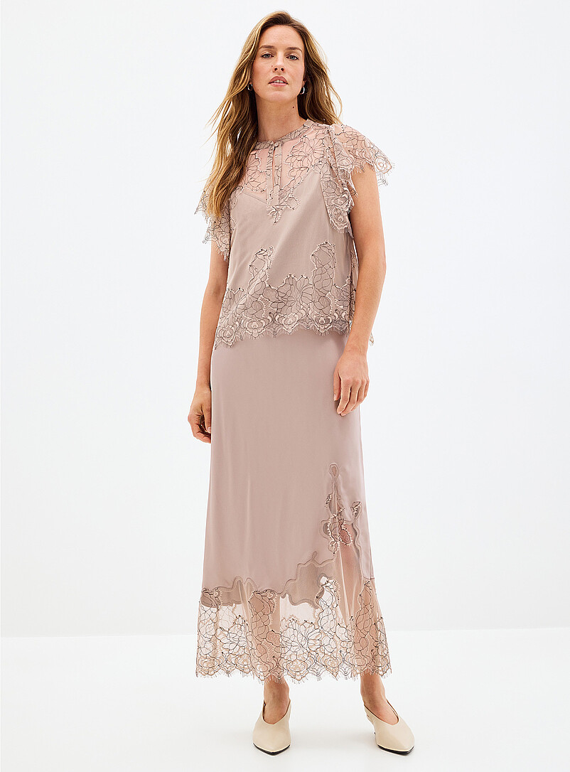 Savoya contrast lace blouse product image 2