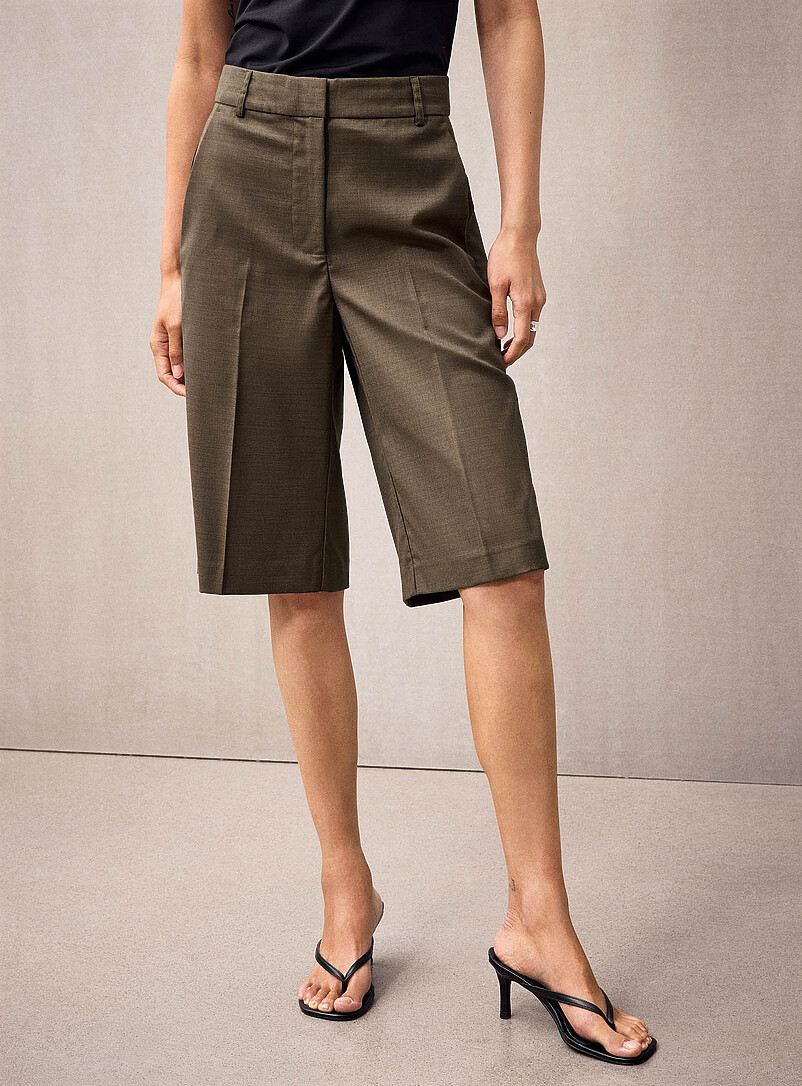 Sharo hazelnut dress Bermuda short product image 2