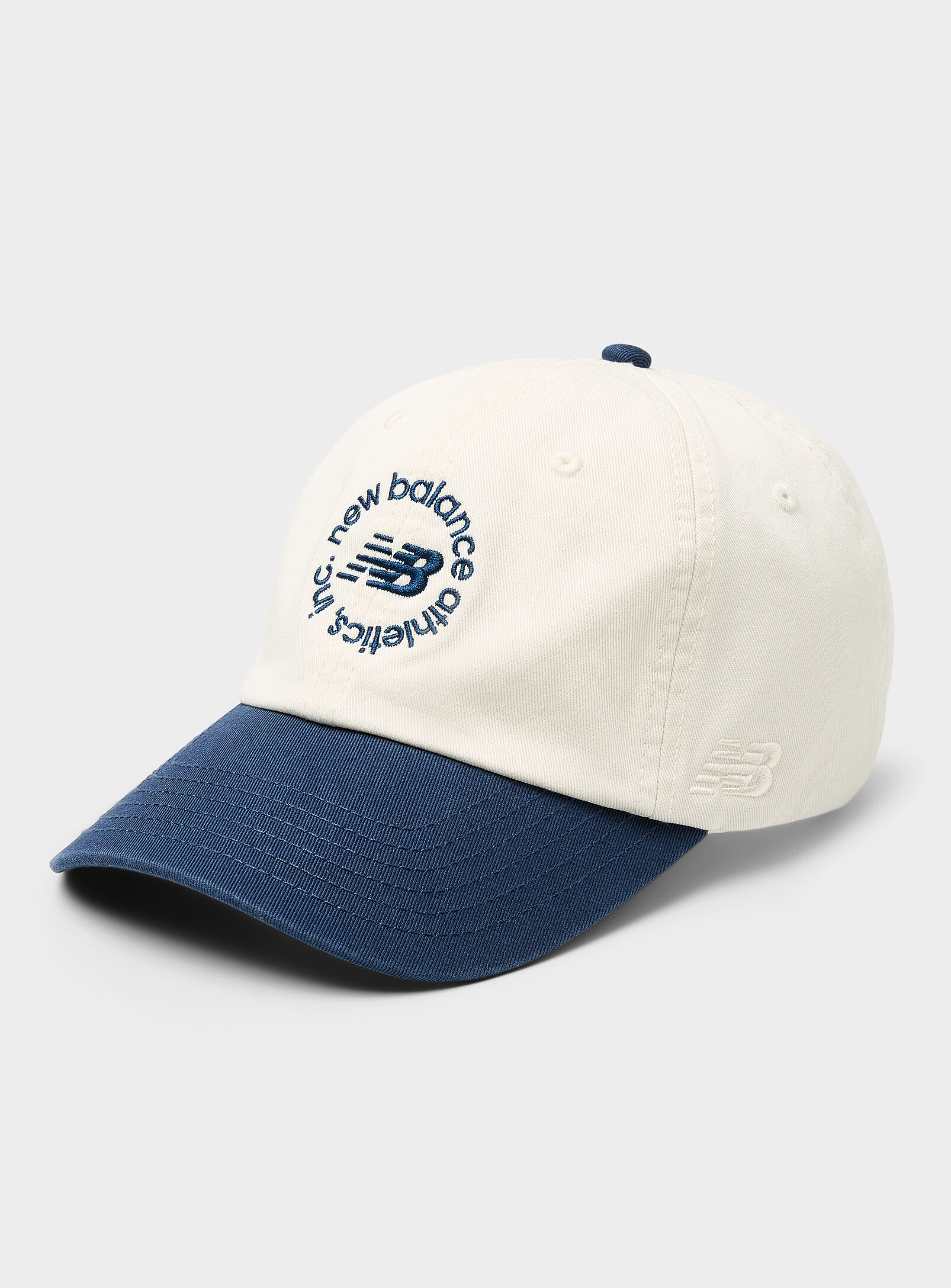 New Balance - Two-tone embroidered logo baseball cap (Women, Blue, ONE SIZE)