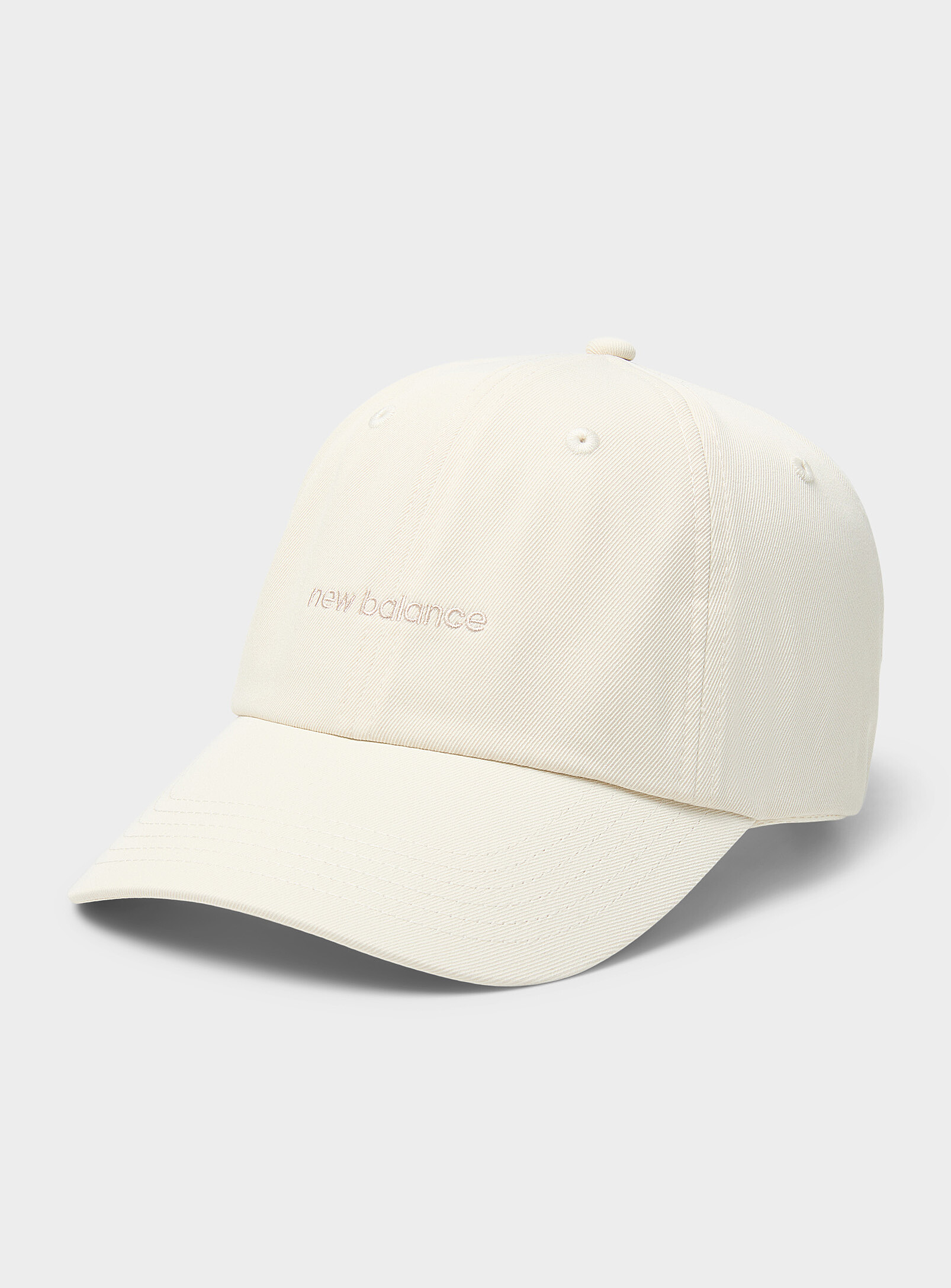 New Balance - Embroidered logo ultra-lightweight baseball cap (Women, Beige, ONE SIZE)