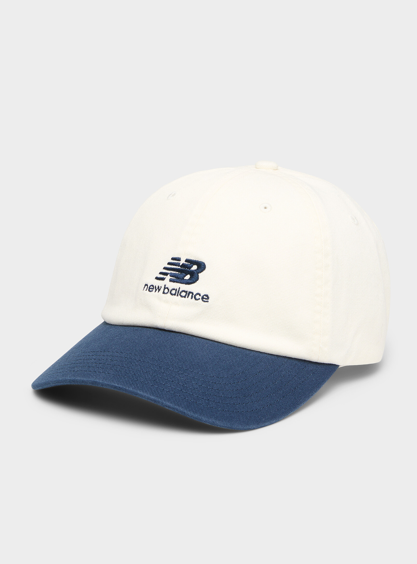 New Balance - Embroidered NB logo dad cap (Men, White, ONE SIZE)