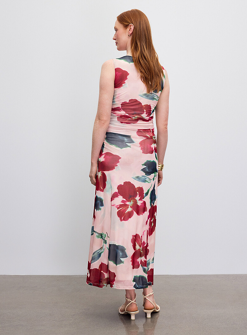 Arabella watercolour bloom micromesh dress product image 3
