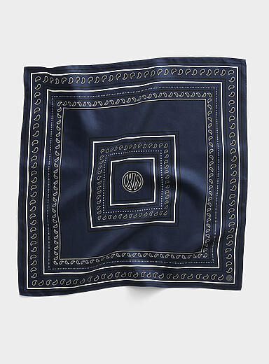 Paisley pure silk square scarf