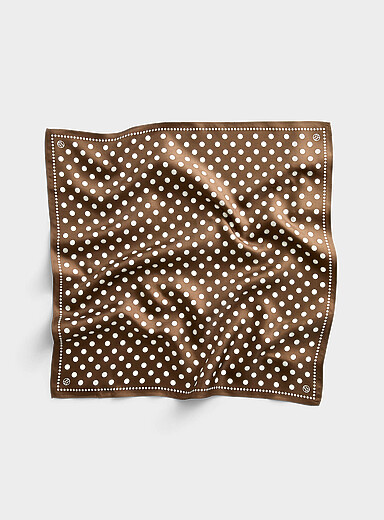 Le petit foulard &agrave; pois pure soie