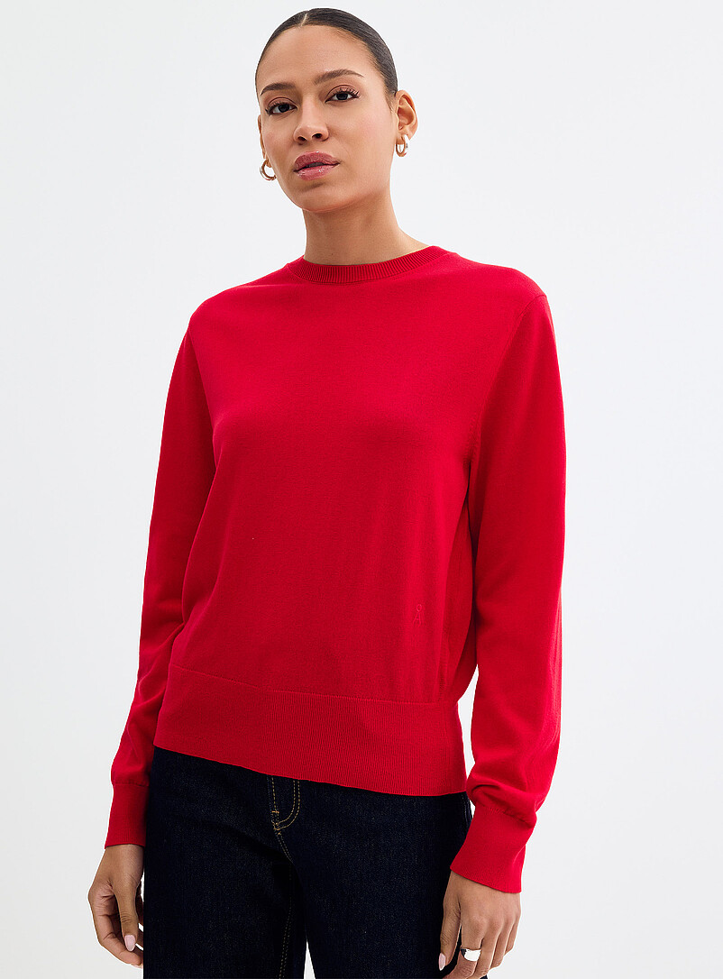 Loose Fine-Knit Sweater