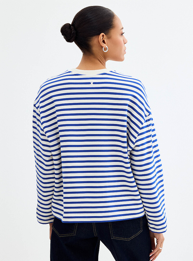 Striped loose boxy-fit sweatshirt product image 2