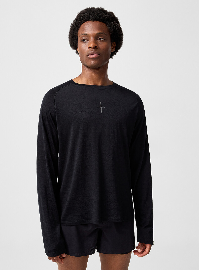 Lightweight merino long-sleeve T-shirt product image (primary)