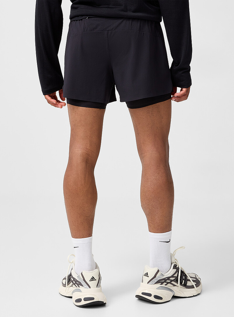 Micro-perforated shorts with built-in bike short Length: 13 cm (5") product image 2