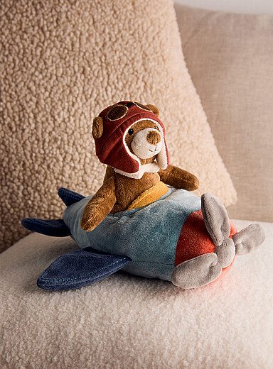 La peluche ourson pilote d'avion
