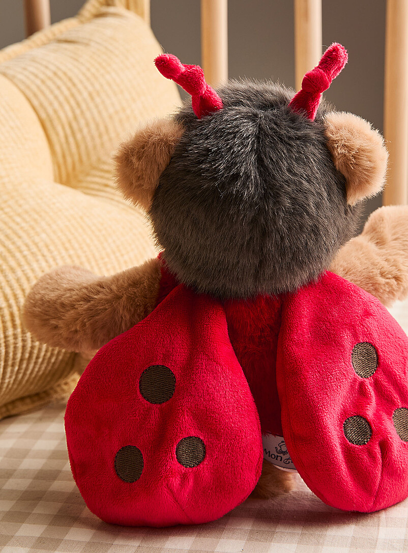 Mon Ami: La peluche ourson en coccinelle Leah Rouge