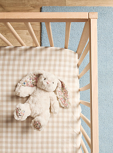 La peluche lapin oreilles en fleurs Faith