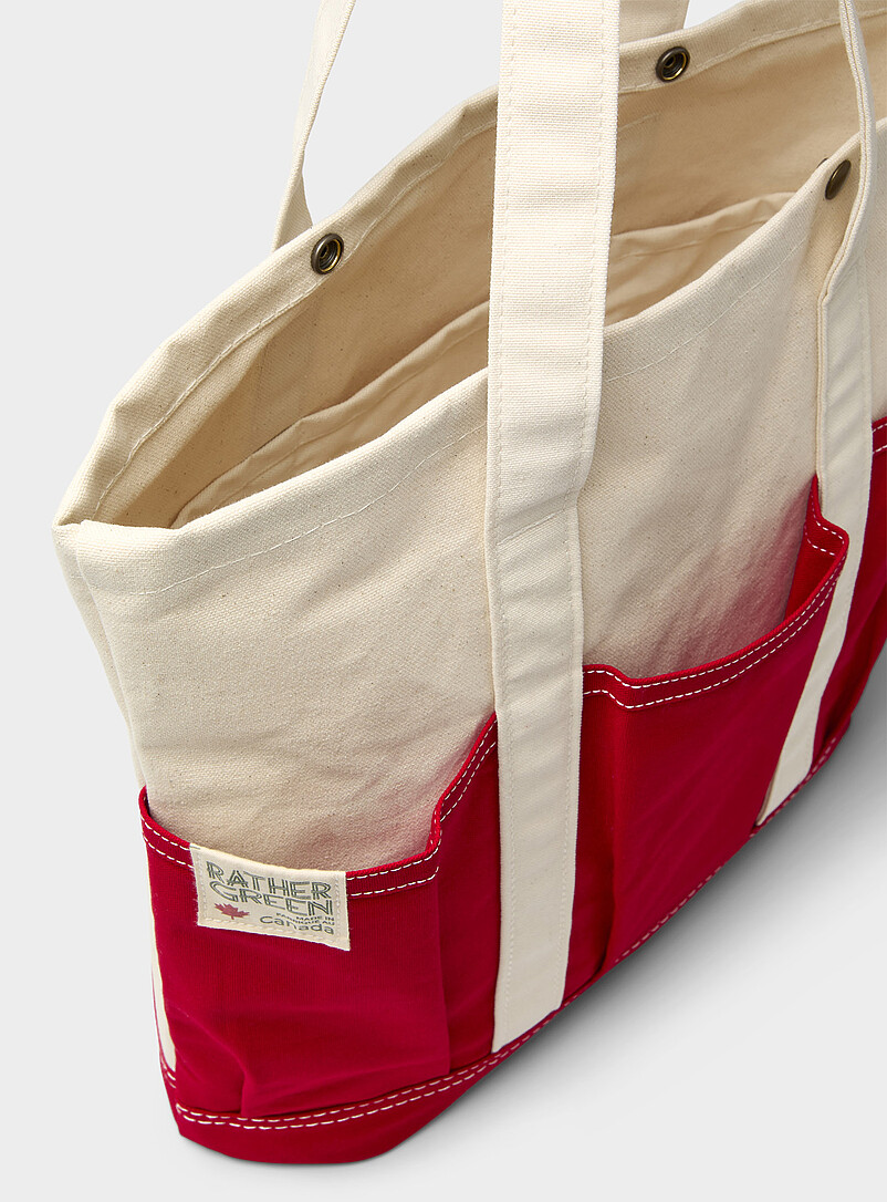 Rather Green: Le cabas Amiga color&eacute; Rouge pour homme