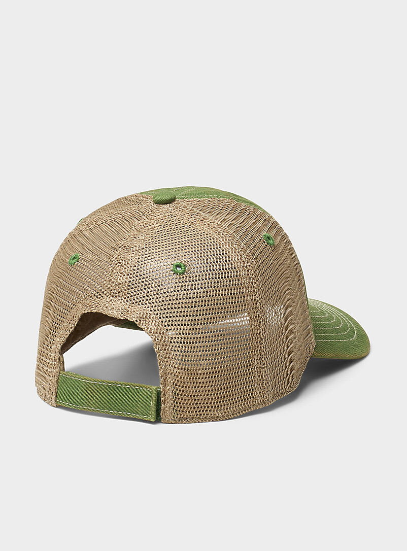 Deer emblem green trucker cap product image 2