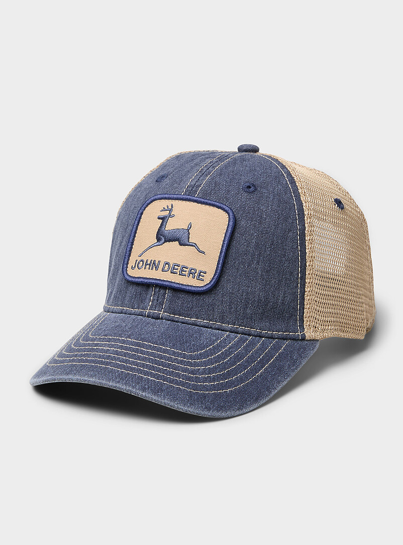 Deer logo denim trucker cap product image (primary)