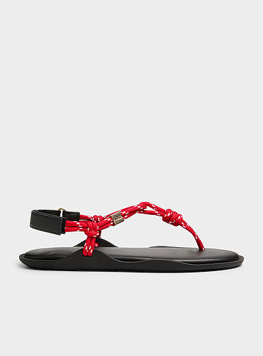 Red ropes Fl&ograve; sandals Women