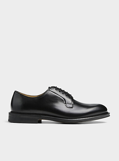 Scarosso: La chaussure derby cuir lisse Harry Noir pour homme