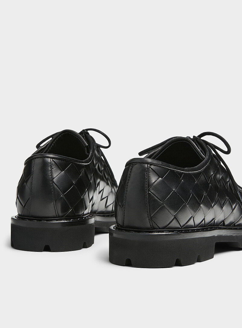 Damiano braided leather derby shoes Men product image 2