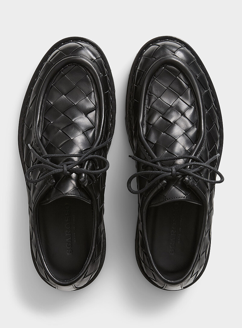 Damiano braided leather derby shoes Men product image 3