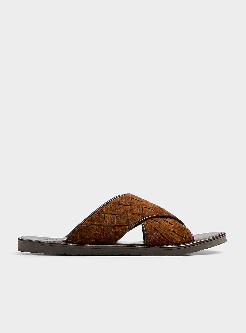 Ettore Braided Leather Sandals
