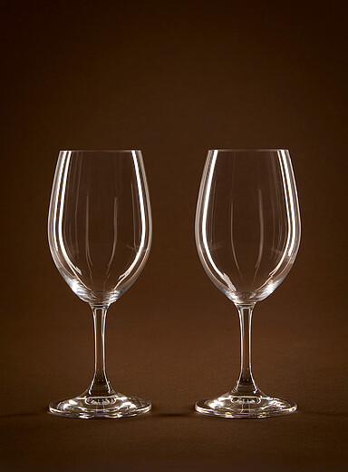 Les verres &agrave; vin blanc Ouverture Ensemble de 2