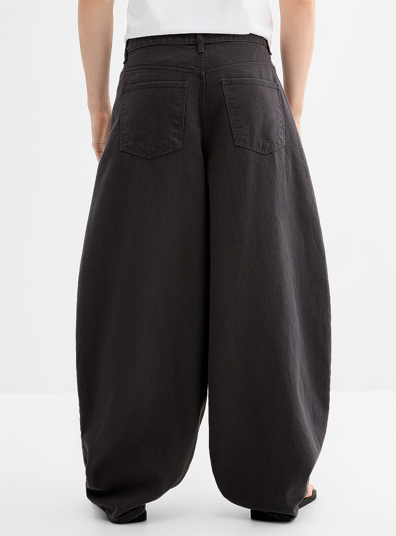 Djab: Le pantalon twill ballon XL Coupe extra-ample <b>Importation de S&eacute;oul</b> Gris pour homme