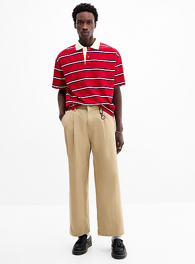 Djab Sand Heavy twill pleated pant Baggy fit <b>Imported from Seoul</b> for men