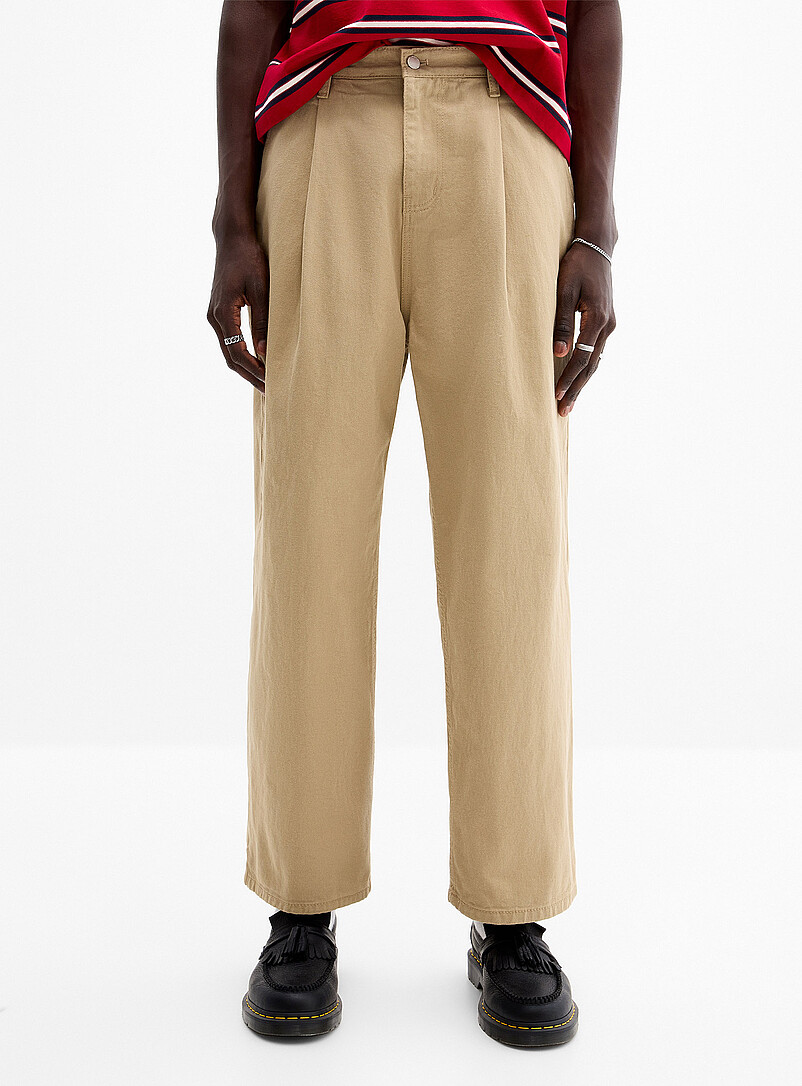 Heavy twill pleated pant Baggy fit Imported from Seoul | Djab