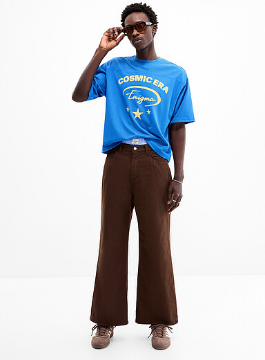 Heavy twill 5-pocket pant Relaxed flare fit <b>Imported from Seoul</b>
