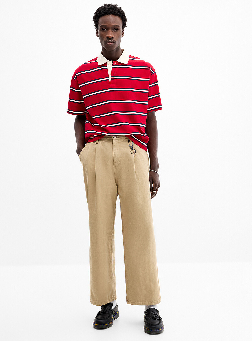 Heavy twill pleated pant Baggy fit Imported from Seoul product image (primary)