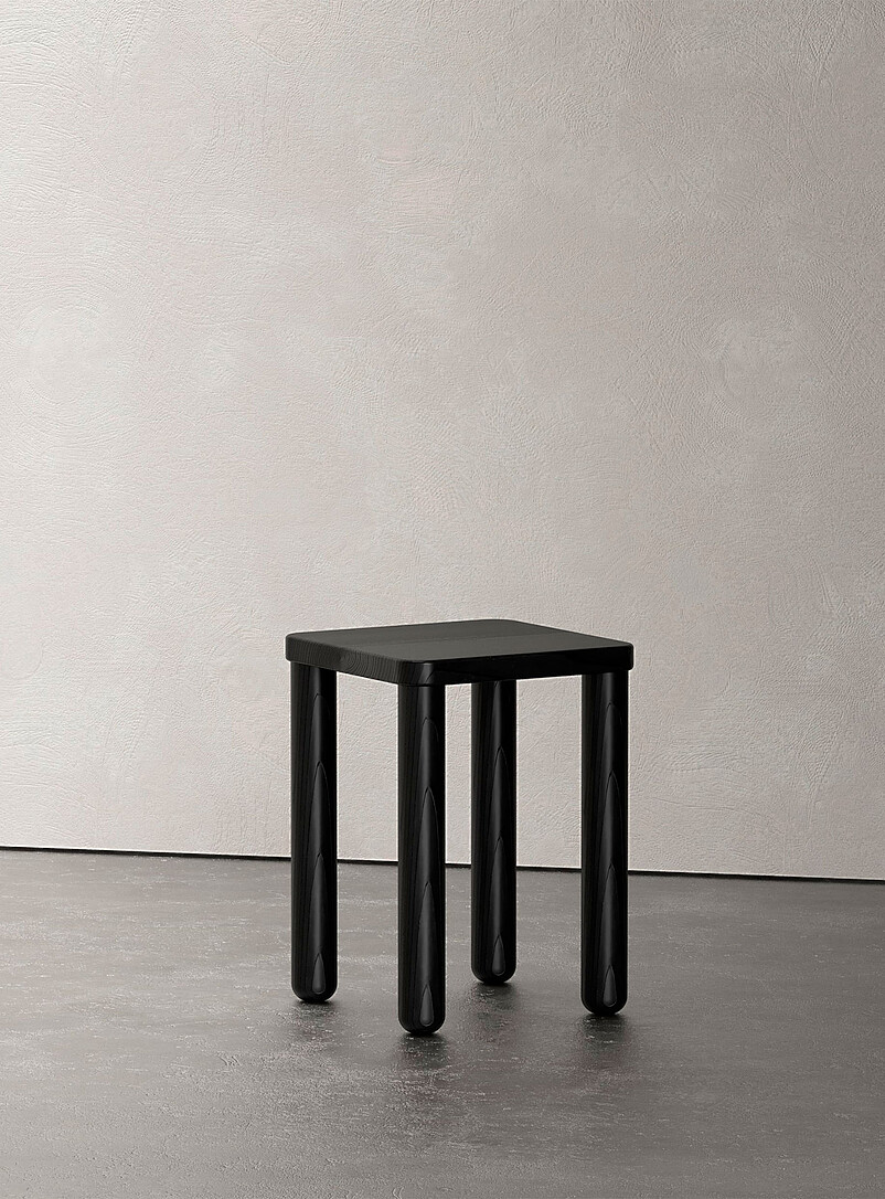 Ash Square Stool