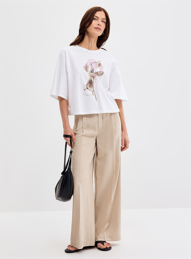 Pastel Flowers Loose Boxy-Fit T-Shirt