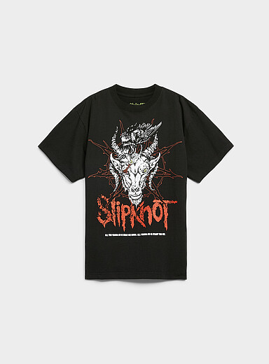 Le t-shirt bouc et corbeau Slipknot