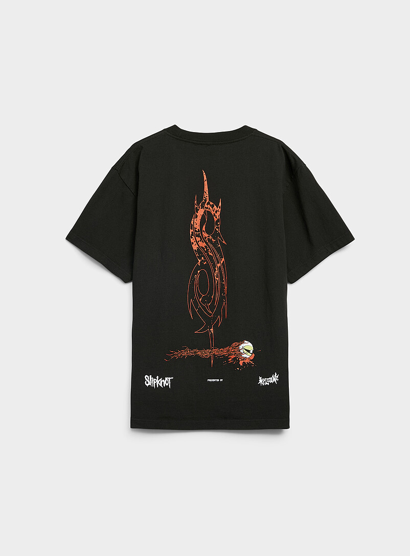 Djab: Le t-shirt bouc et corbeau Slipknot Noir pour homme