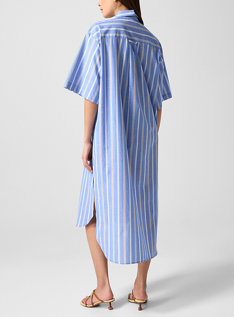 Cotton and silk shirt dress product image 3