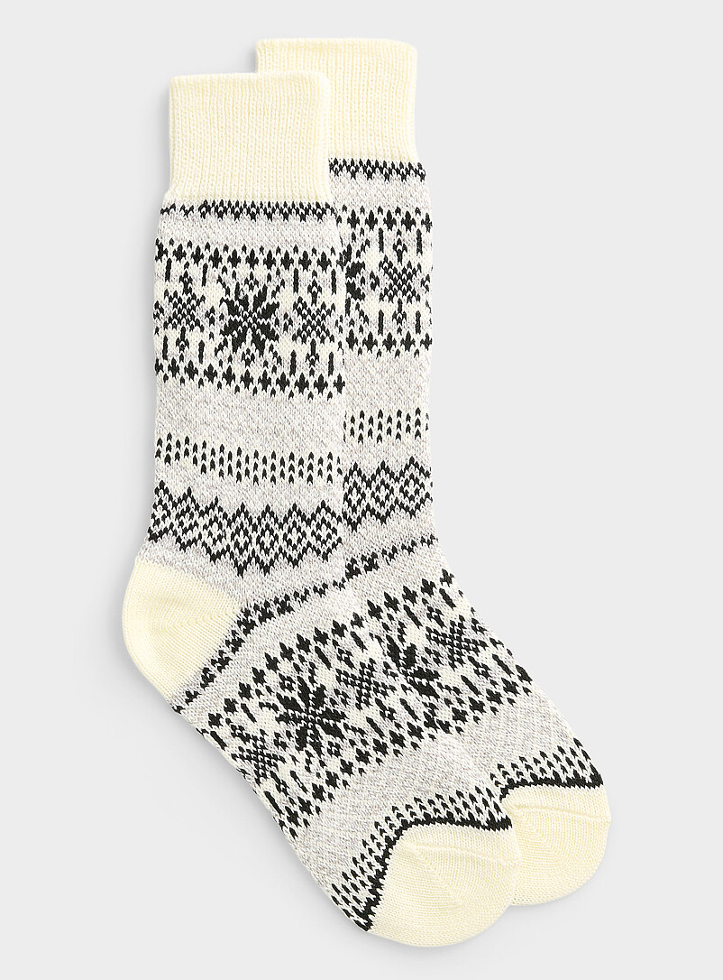Asenka Fair Isle shiny-thread socks | Nordic Wools | Shop Women's Socks ...