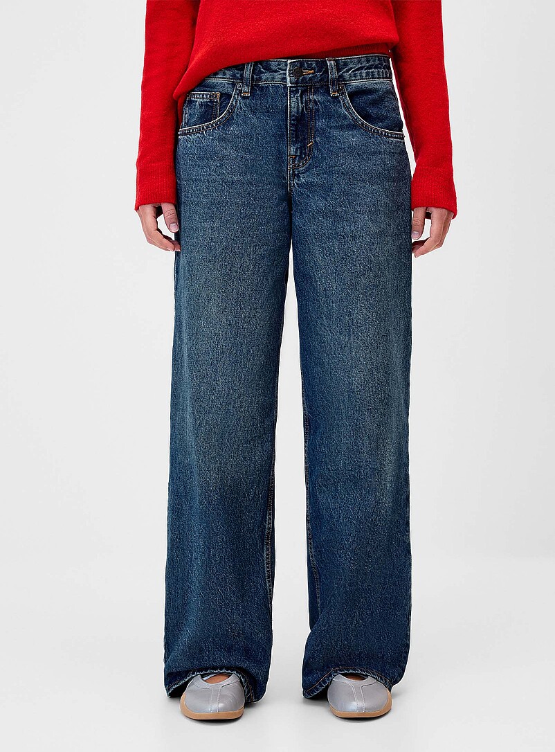 Low-rise wide-leg jean product image 2