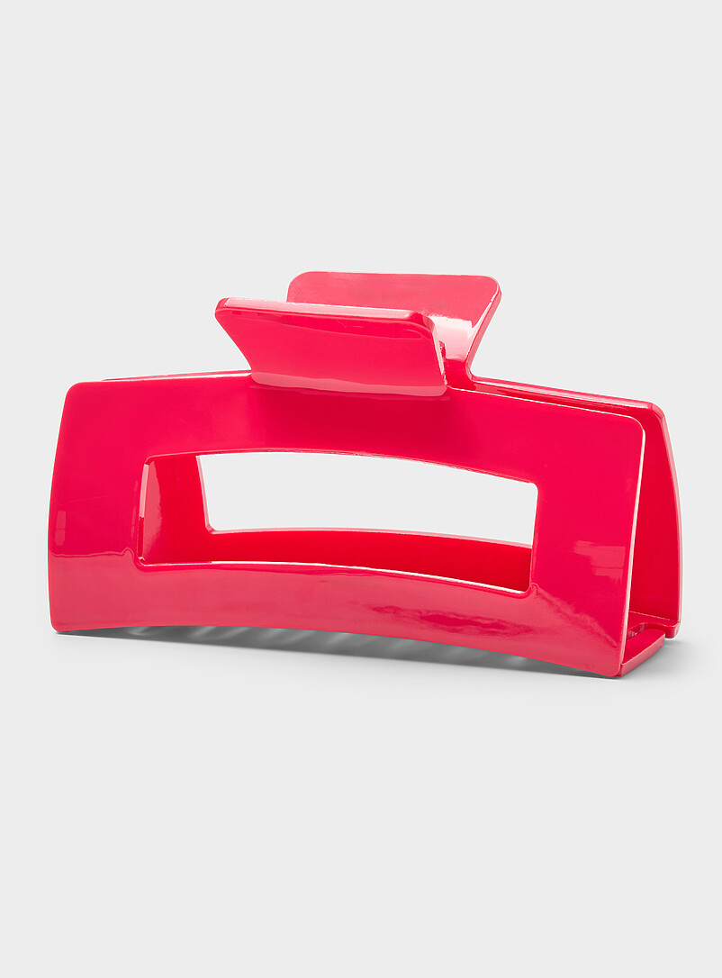Large monochrome rectangular clip Exclusive Simons x Pixie Woo collection product image (primary)