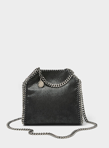 Le sac &agrave; main &agrave; cha&icirc;ne effet cuir Falabella