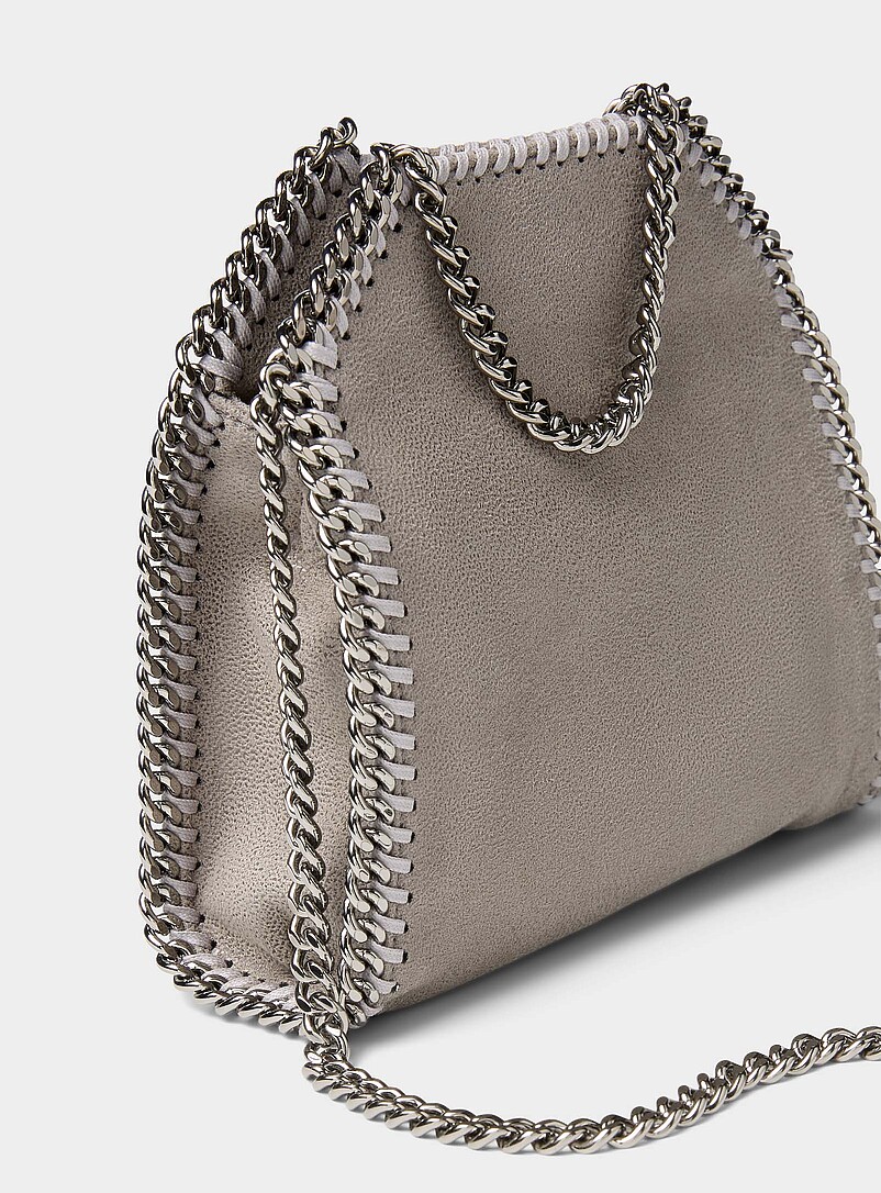 Stella McCartney Black Falabella faux-leather chain handbag for women