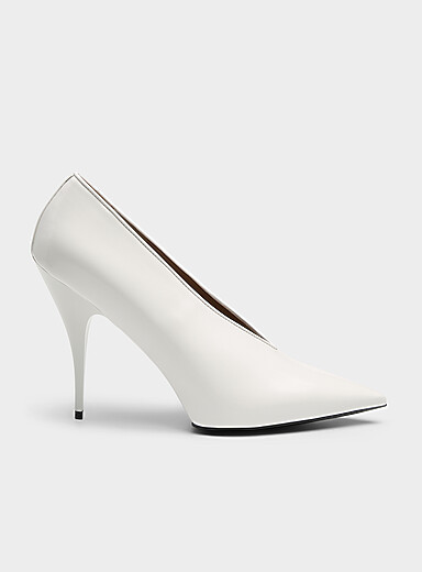 Plateau pointed platform pump Women