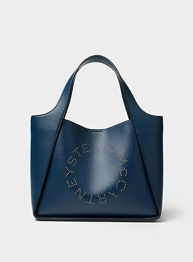 Studded logo tote bag