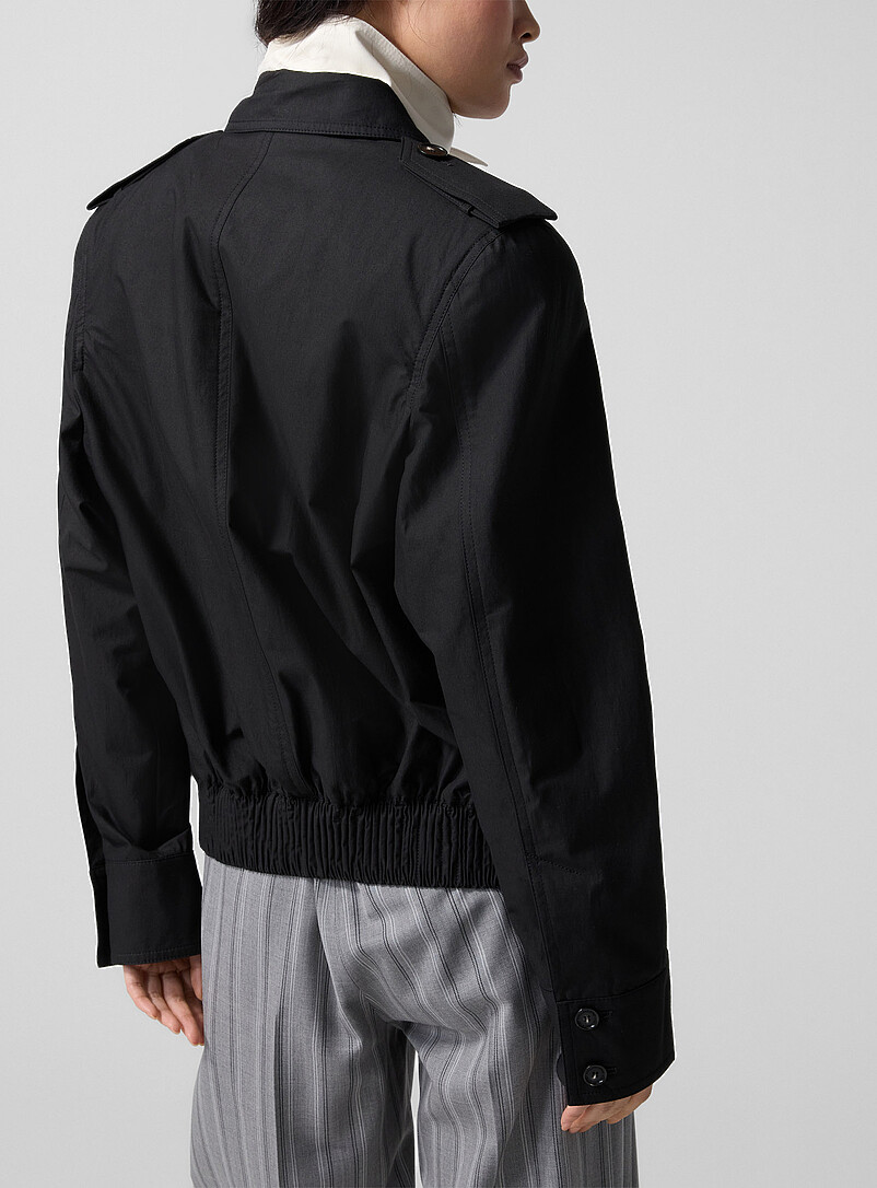 Washed cotton layered-effect jacket product image 3