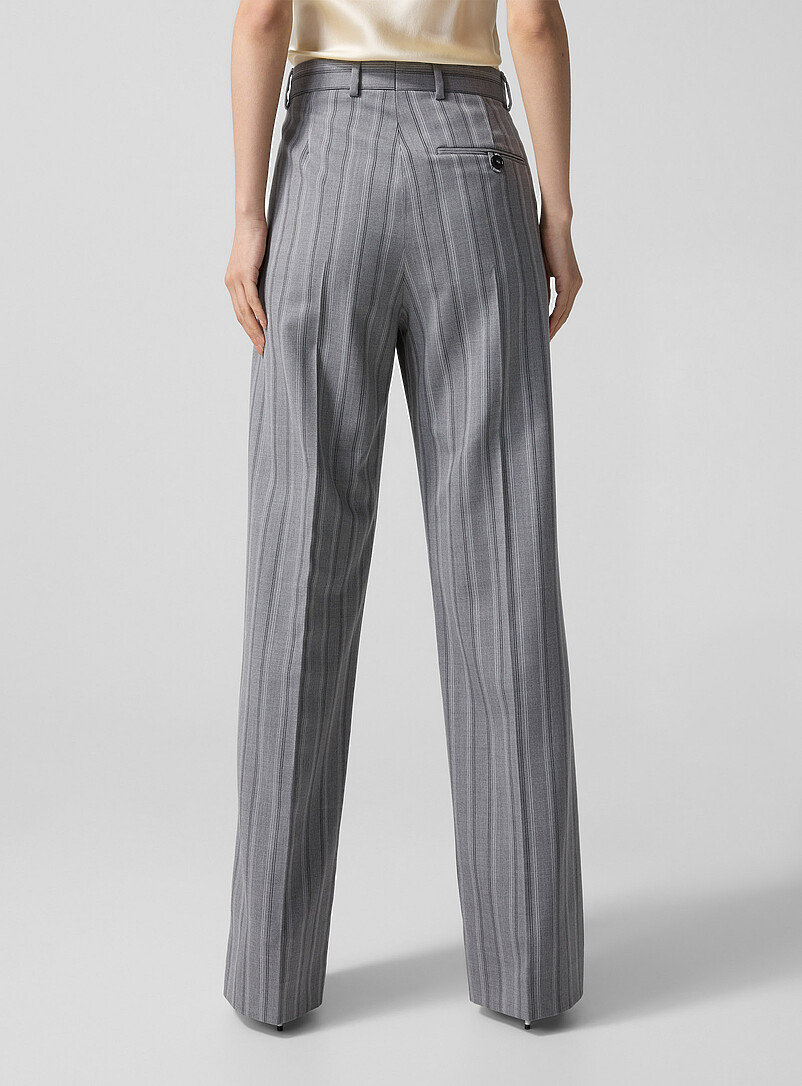 Double-pleated striped dress pant product image 3