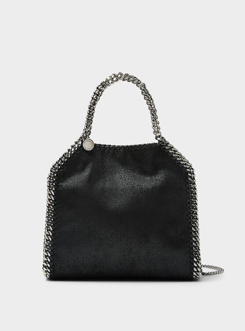 Mini Falabella Faux-Leather Chain Handbag
