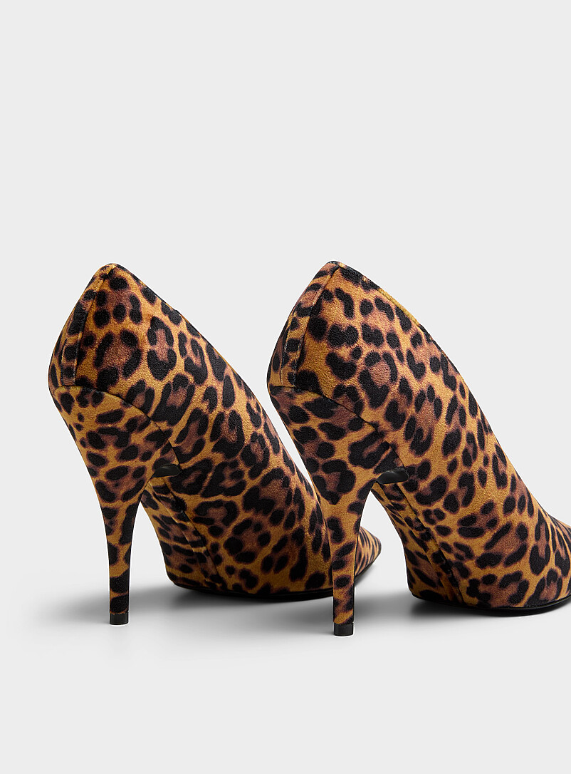Plateau leopard velvet platform pump Women product image 3