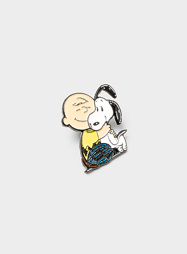 Magpie x Peanuts: L'&eacute;pinglette Peanuts Blanc pour femme
