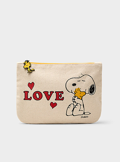 Snoopy and Woodstock zipped pouch